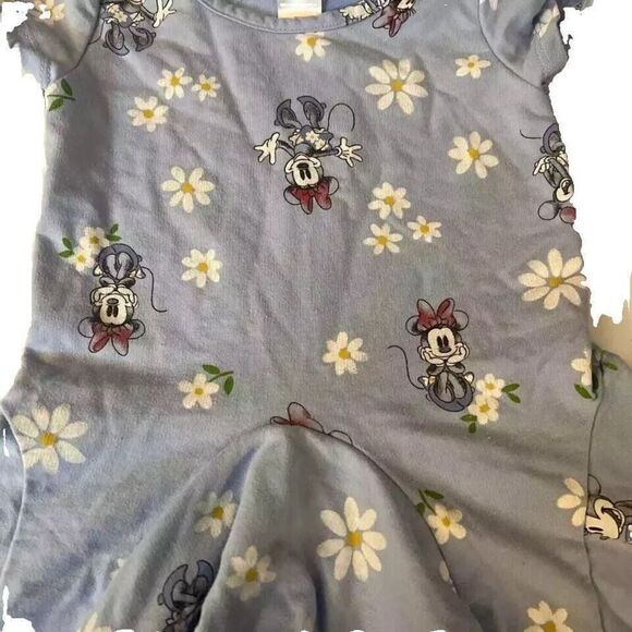 DISNEY JUNIOR MINNIE MOUSE DRESS BLUE WITH DAISIES SIZE 12M - Picture 2 of 6
